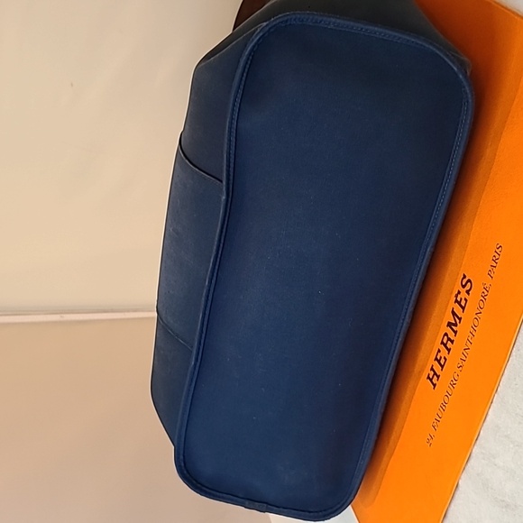 HERMES VINTAGE 2010 KABAK ELAN PM 2 WAY HAND/SHOULDER/TOTE BAG CANVAS/LEATHER - Picture 13 of 17